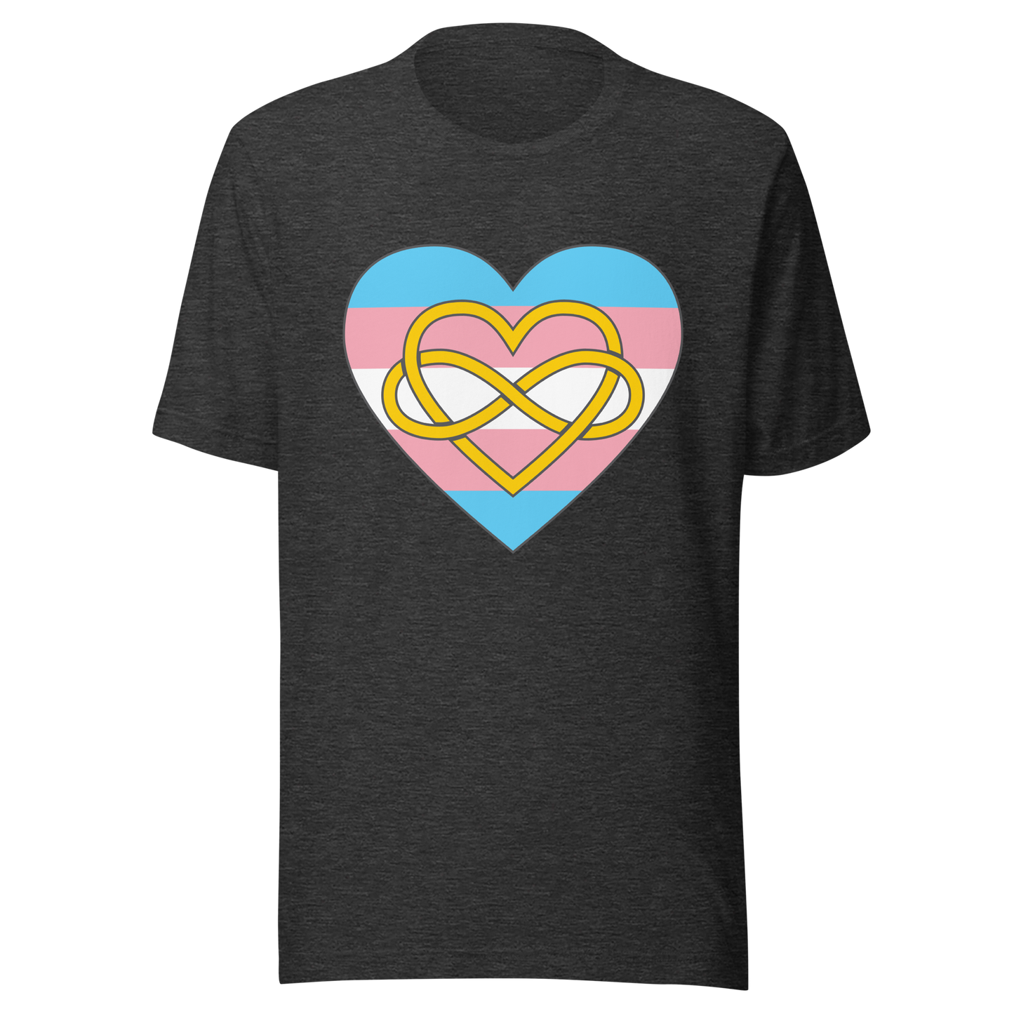 Polyamory Infinity Heart Trans Pride Unisex t-shirt