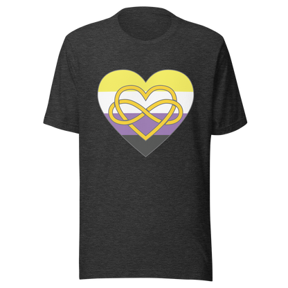 Polyamory Infinity Heart Non-binary Pride Unisex t-shirt