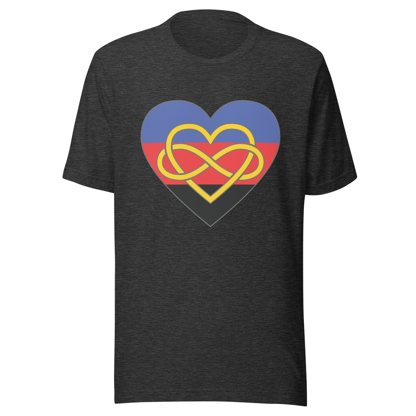 Polyamory Infinity Heart Pride Unisex t-shirt