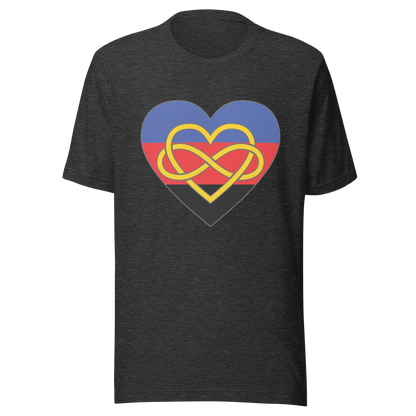 Polyamory Infinity Heart Pride Unisex t-shirt