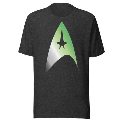 Starfleet Insignia - Aromantic Pride Unisex t-shirt