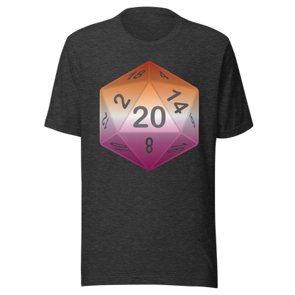 Pride Dice - Lesbian Unisex t-shirt