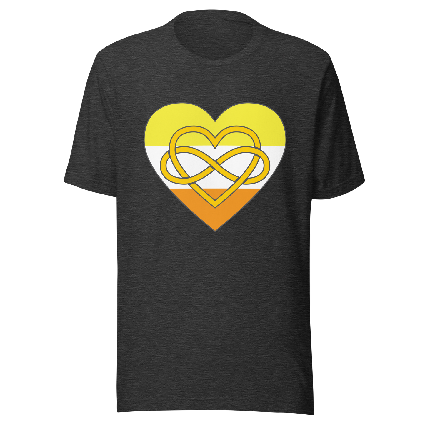 Polyamory Infinity Heart Maverique Pride Unisex t-shirt