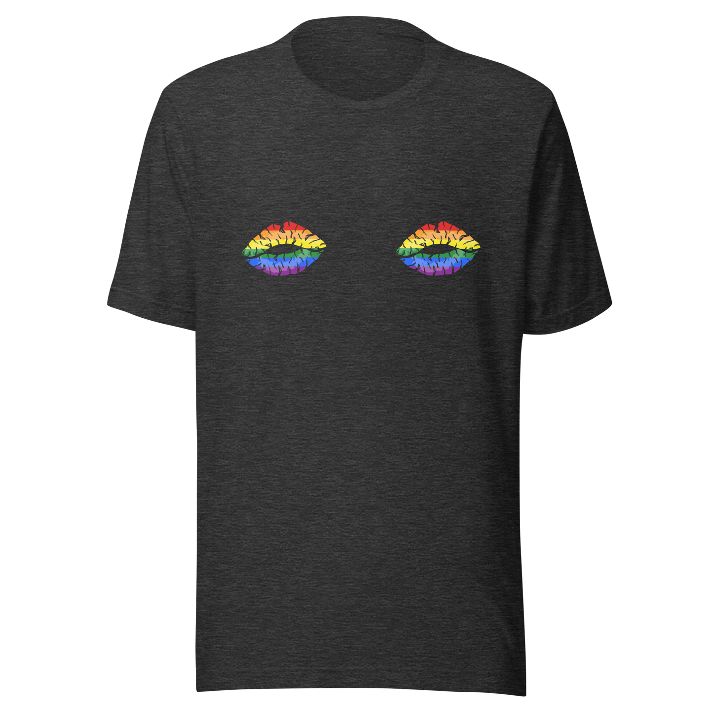 Rainbow Boob Kisses Unisex t-shirt