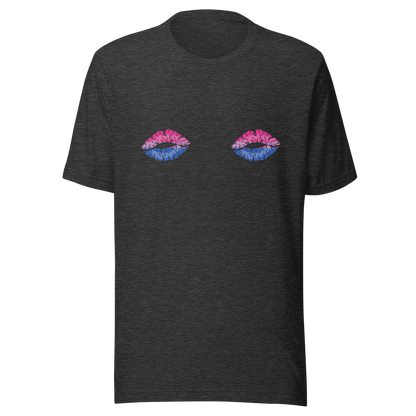 Bi Boob Kisses Unisex t-shirt