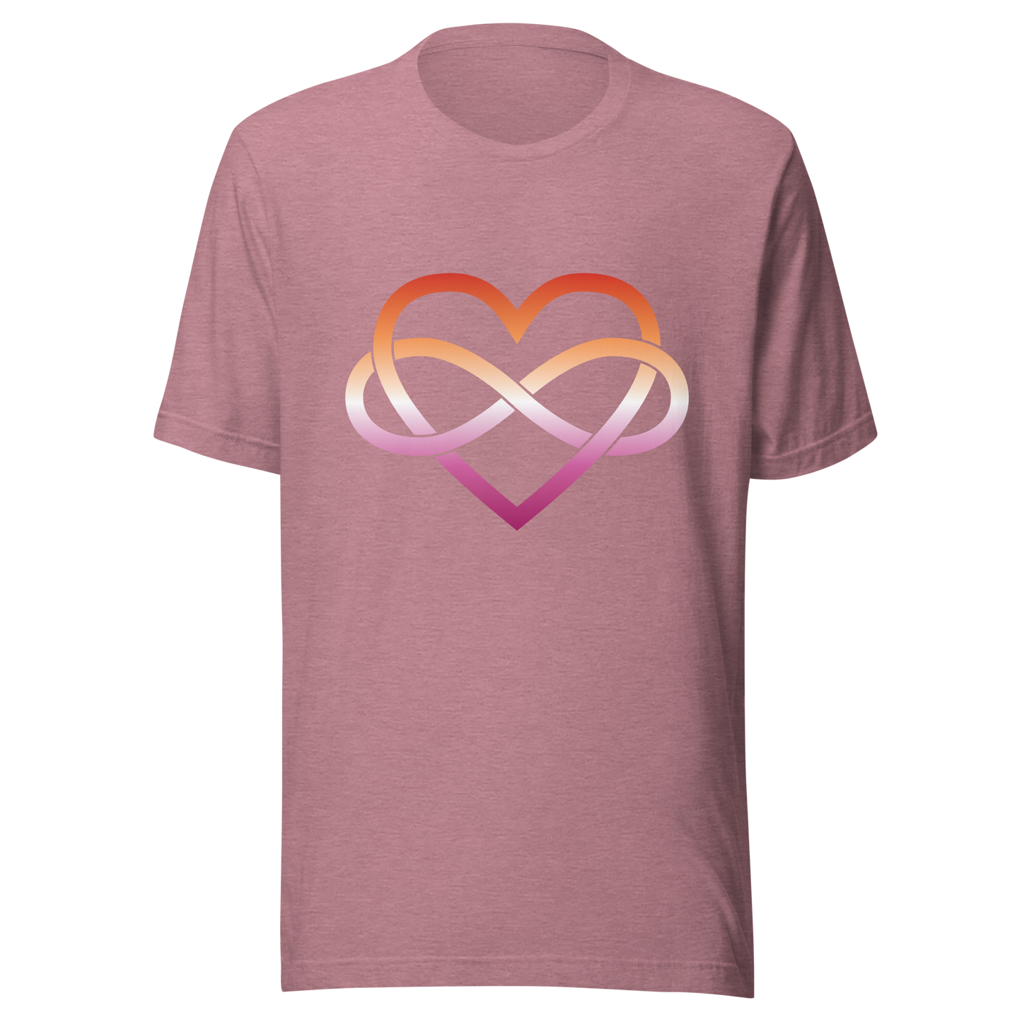 Polyamory Infinity Heart - Lesbian Unisex t-shirt