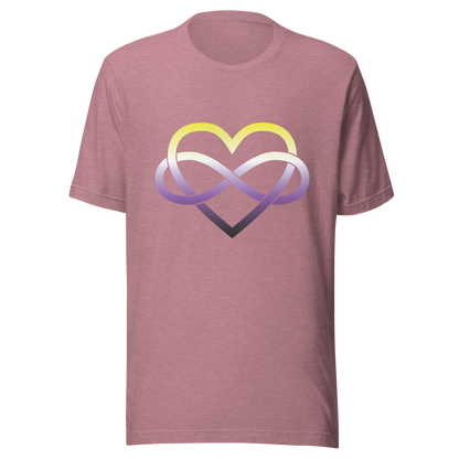 Polyamory Infinity Heart - Non-binary Unisex t-shirt