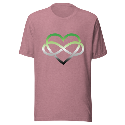 Polyamory Infinity Heart - Aromantic Unisex t-shirt