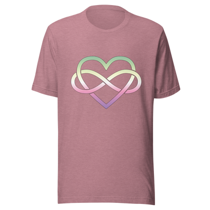 Polyamory Infinity Heart - Genderfae Unisex t-shirt