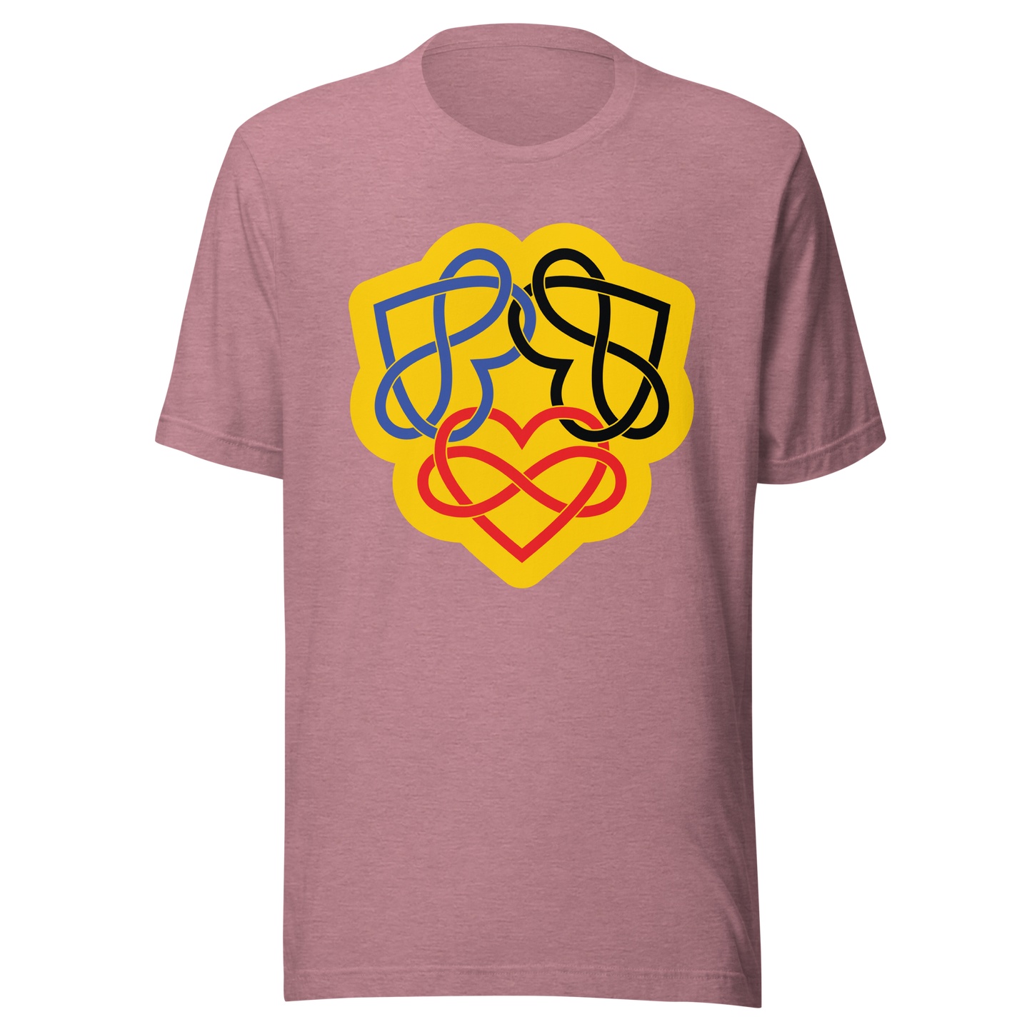 Poly Infinity Hearts Interlocked Unisex t-shirt