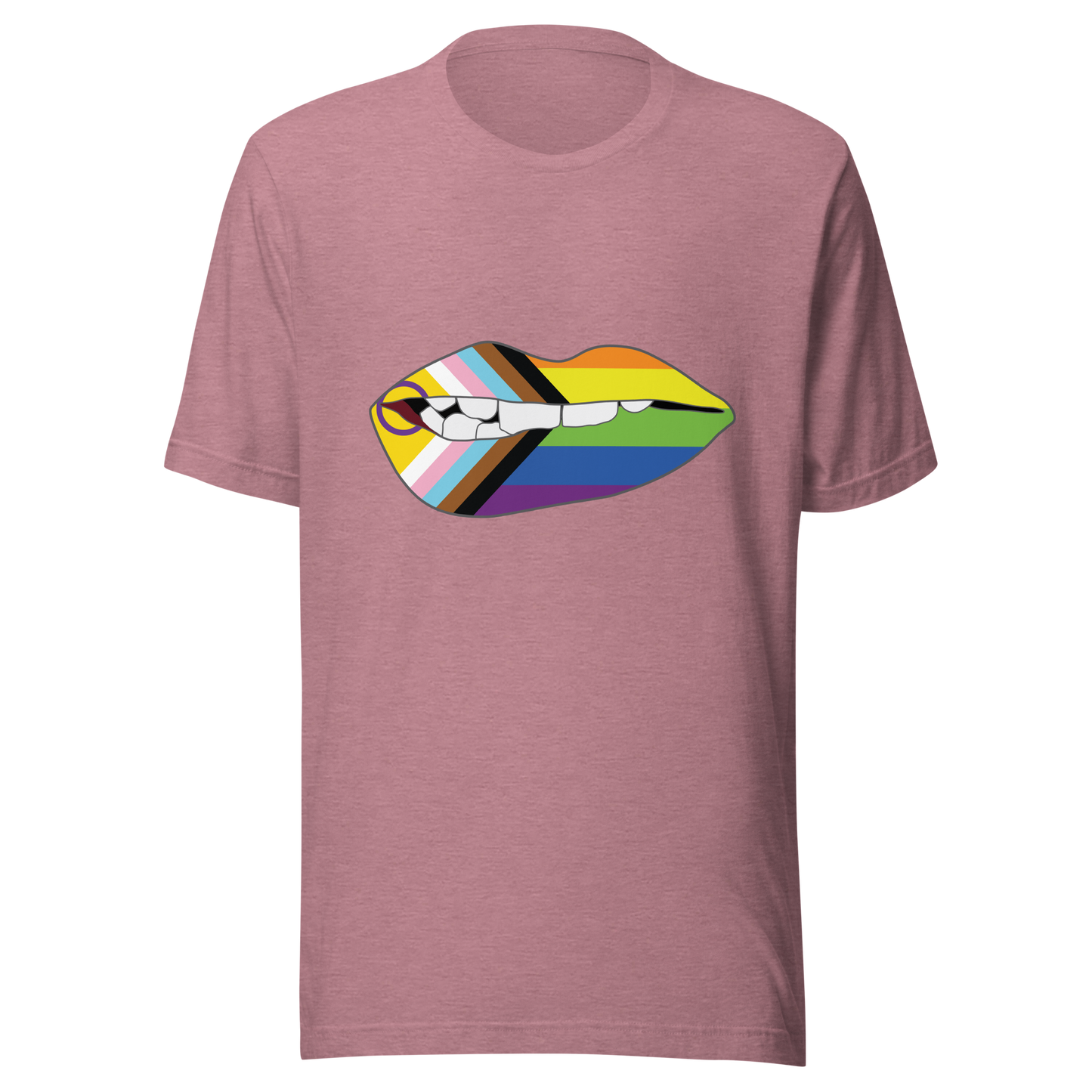 Biting Lips - Progress Pride Flag Unisex t-shirt