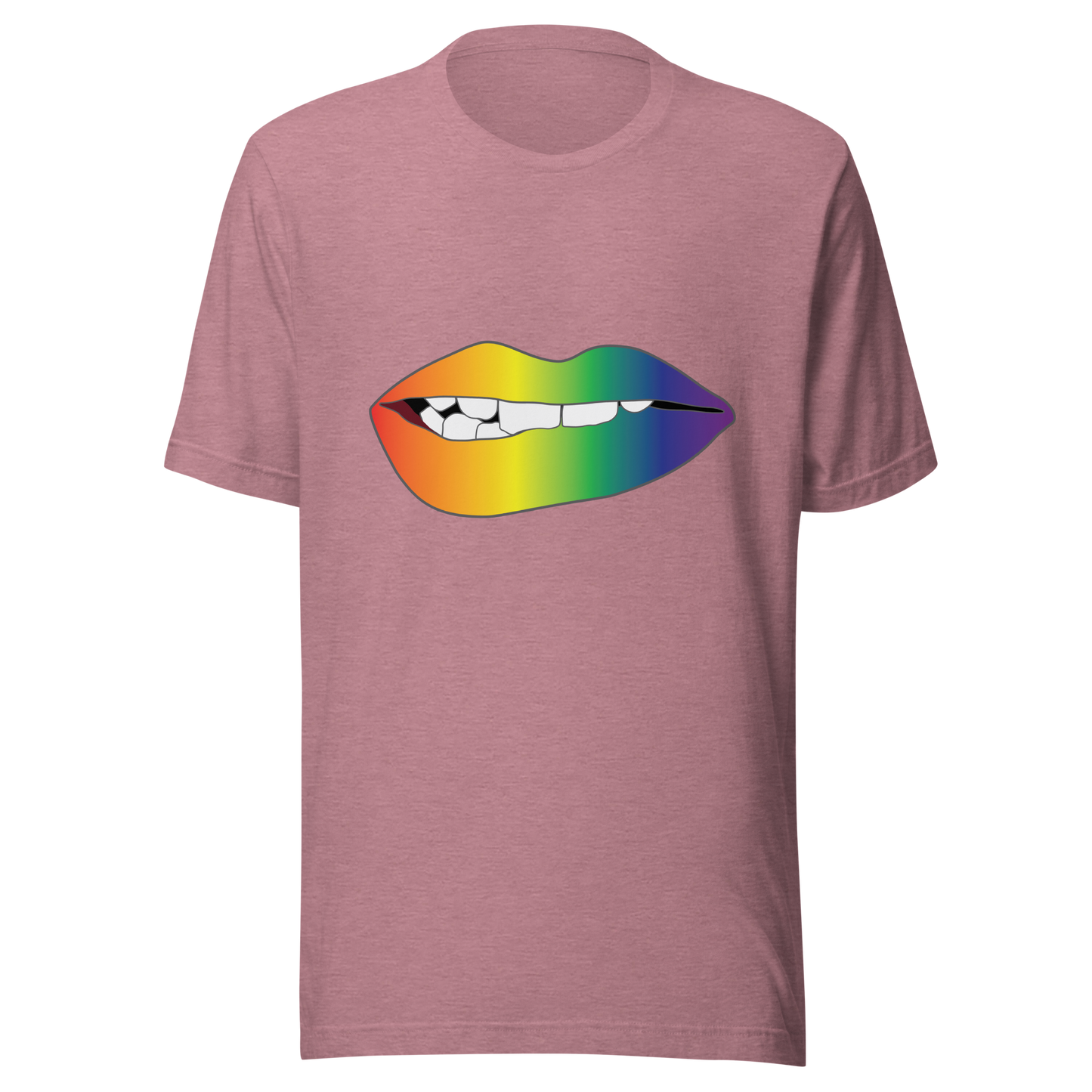 Biting Lips - Rainbow Pride - Gradient Unisex t-shirt