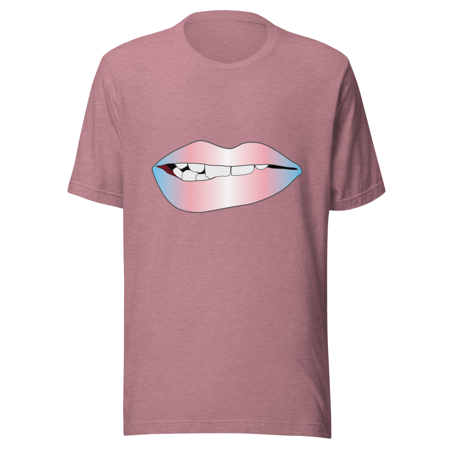 Biting Lips - Transgender Pride - Gradient Unisex t-shirt