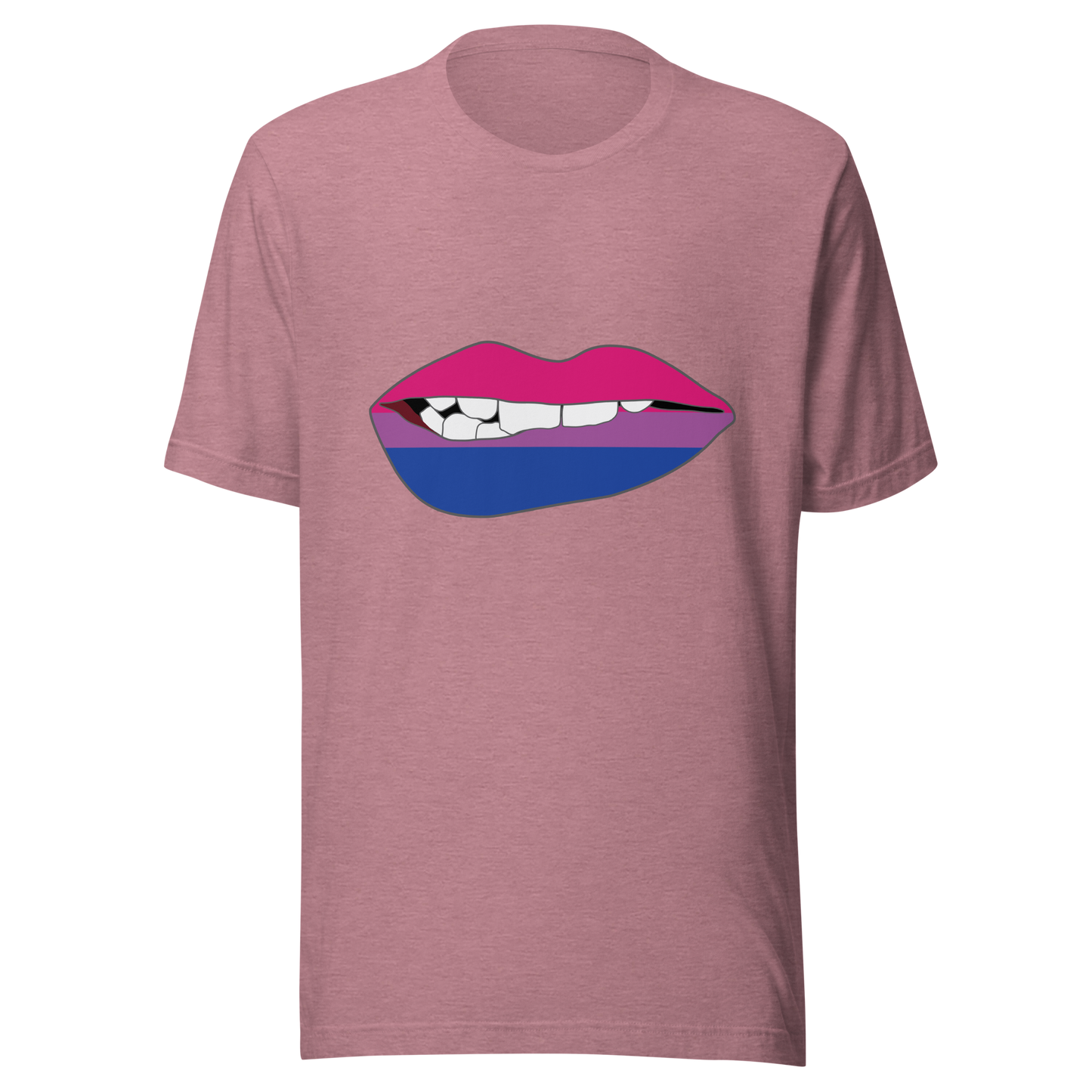 Biting Lips - Bisexual Flag Unisex t-shirt