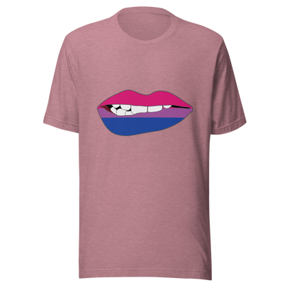 Biting Lips - Bisexual Flag Unisex t-shirt