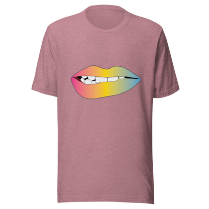 Biting Lips - Pansexual Pride - Gradient Unisex t-shirt