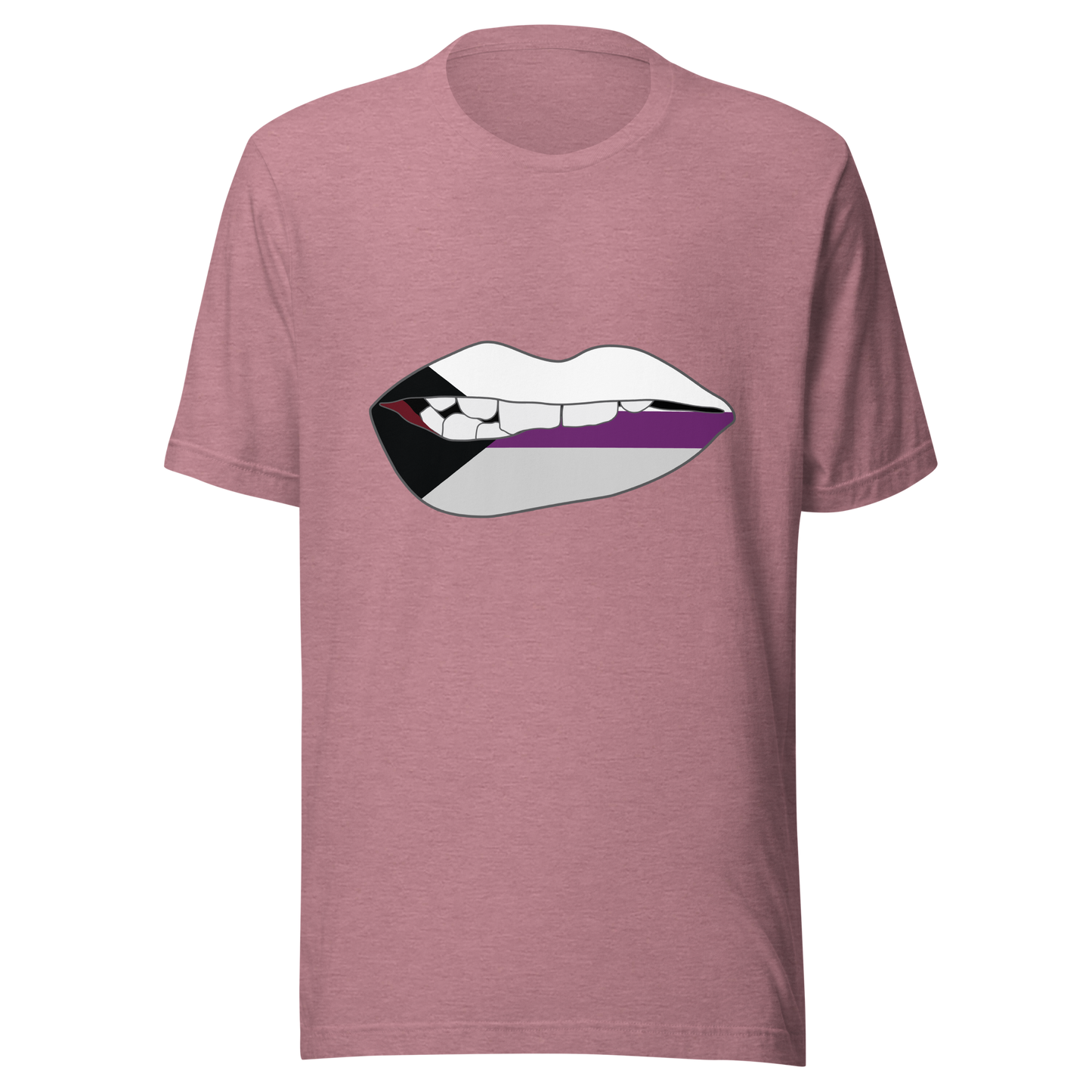 Biting Lips - Demisexual Flag Unisex t-shirt