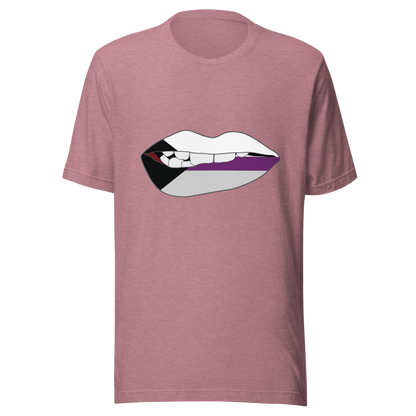 Biting Lips - Demisexual Flag Unisex t-shirt