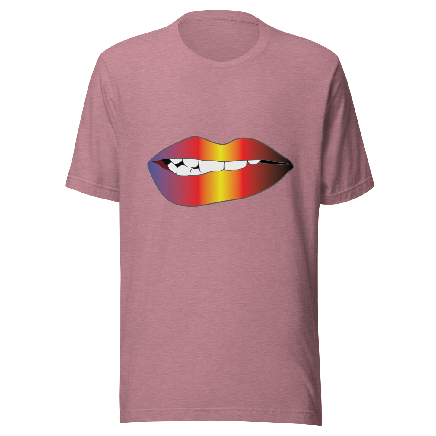 Biting Lips - Polyamory Pride - Gradient Unisex t-shirt