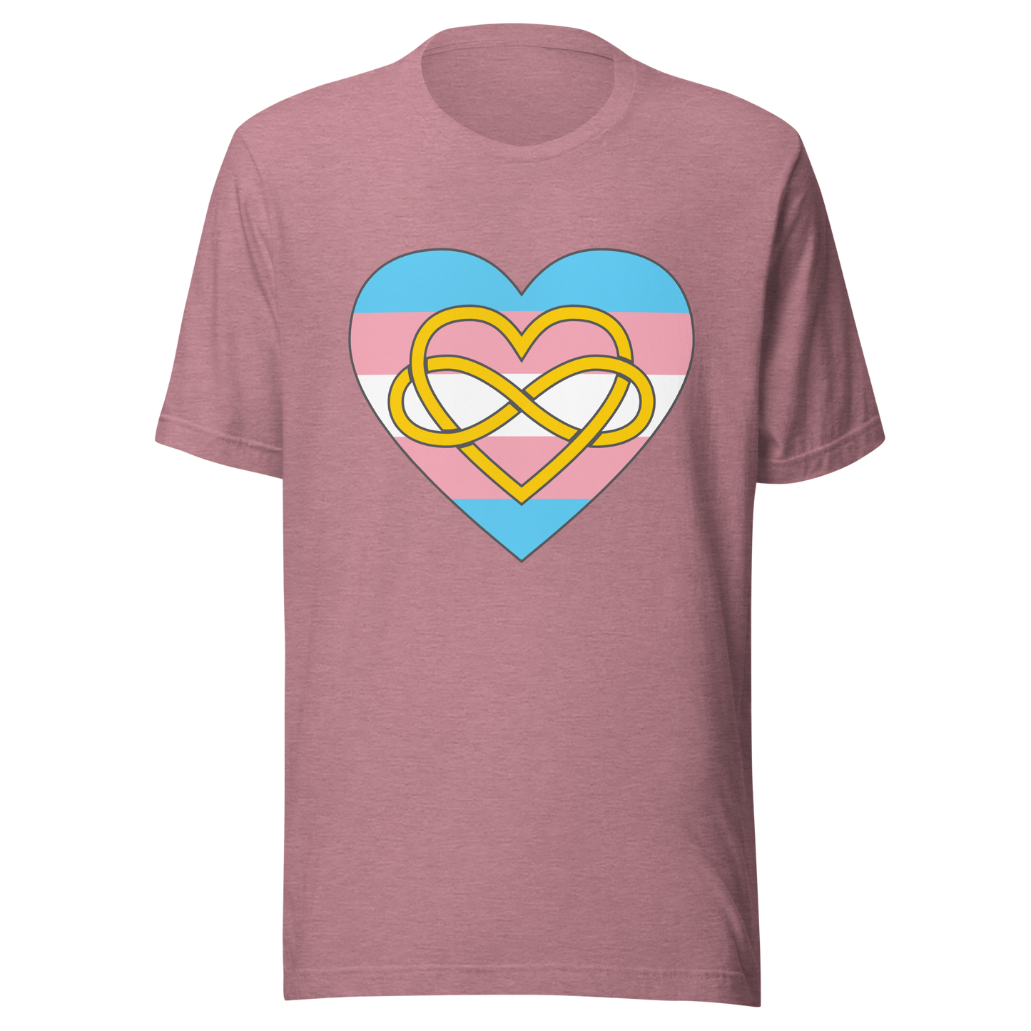 Polyamory Infinity Heart Trans Pride Unisex t-shirt