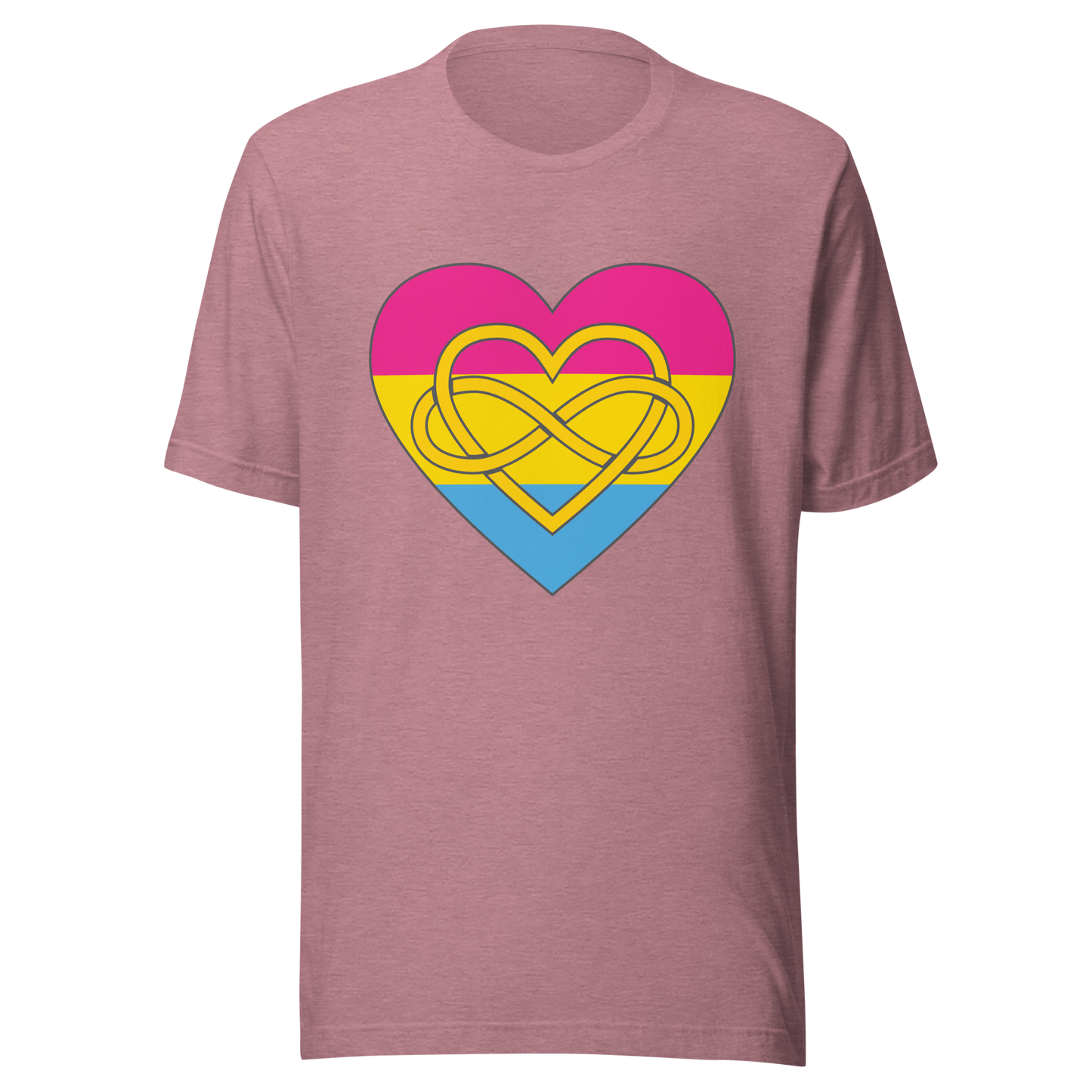 Polyamory Infinity Heart Pansexual Pride Unisex t-shirt