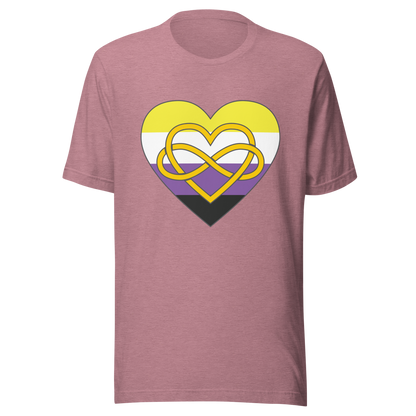 Polyamory Infinity Heart Non-binary Pride Unisex t-shirt