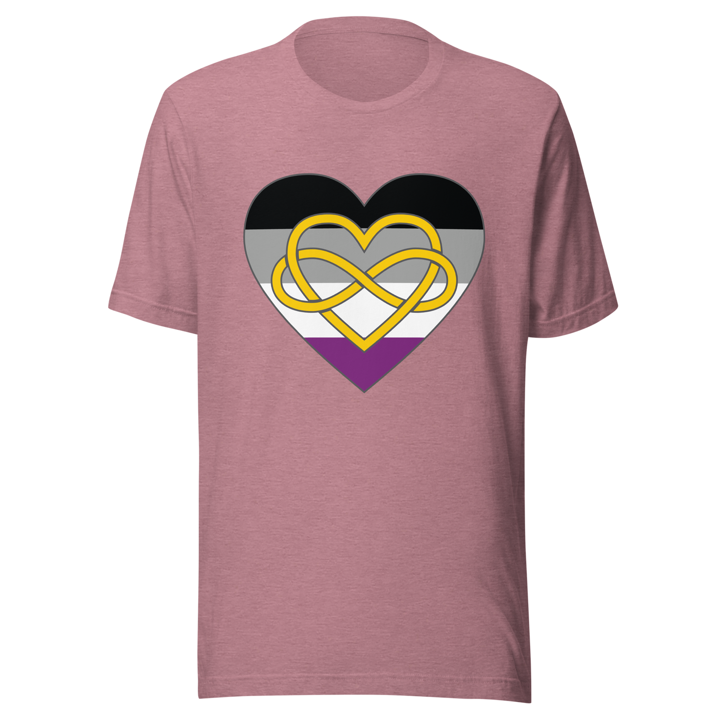 Polyamory Infinity Heart Asexual Pride Unisex t-shirt