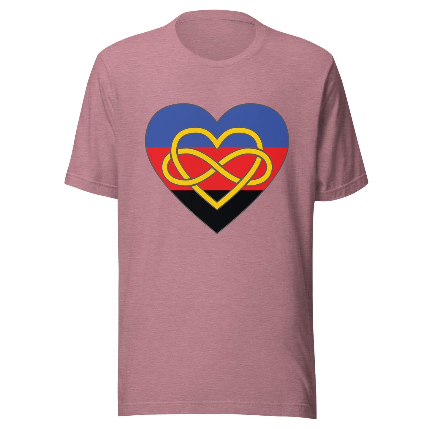 Polyamory Infinity Heart Pride Unisex t-shirt