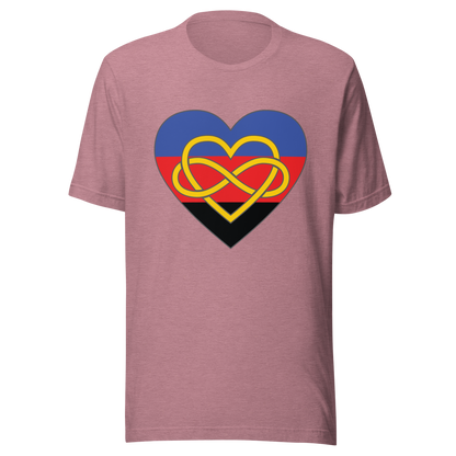 Polyamory Infinity Heart Pride Unisex t-shirt