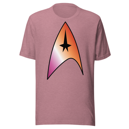 Starfleet Insignia - Lesbian Pride Unisex t-shirt