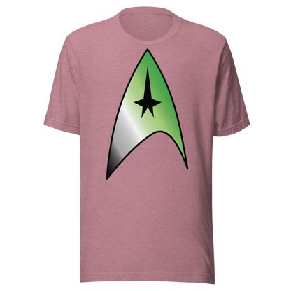 Starfleet Insignia - Aromantic Pride Unisex t-shirt