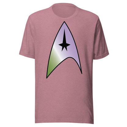 Starfleet Insignia - Genderqueer Pride Unisex t-shirt