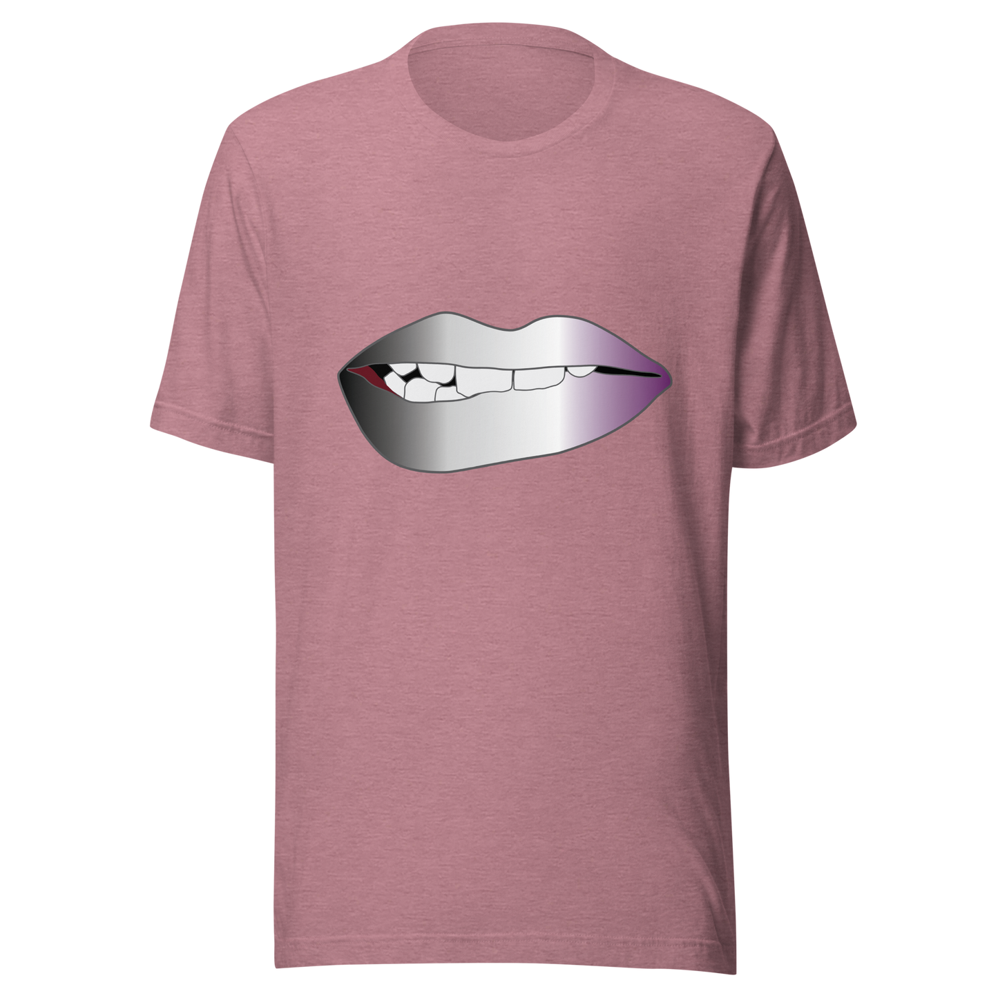 Biting Lips - Asexual/Demisexual Pride - Gradient Unisex t-shirt