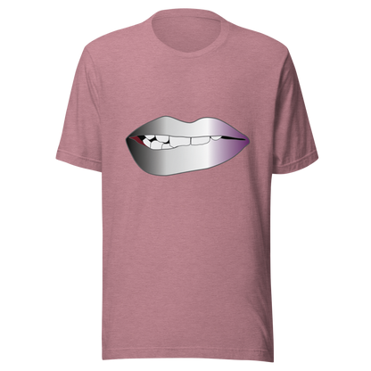 Biting Lips - Asexual/Demisexual Pride - Gradient Unisex t-shirt