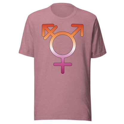 Transgender Symbol - Lesbian Pride Unisex t-shirt