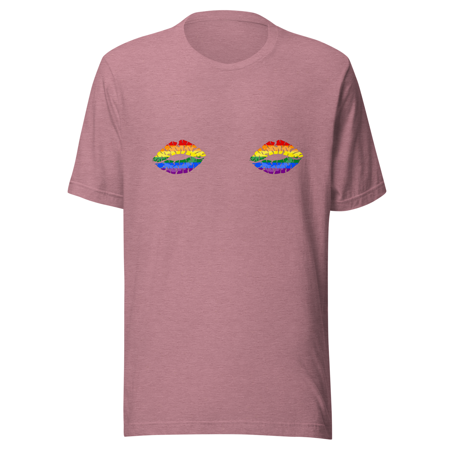 Rainbow Boob Kisses Unisex t-shirt