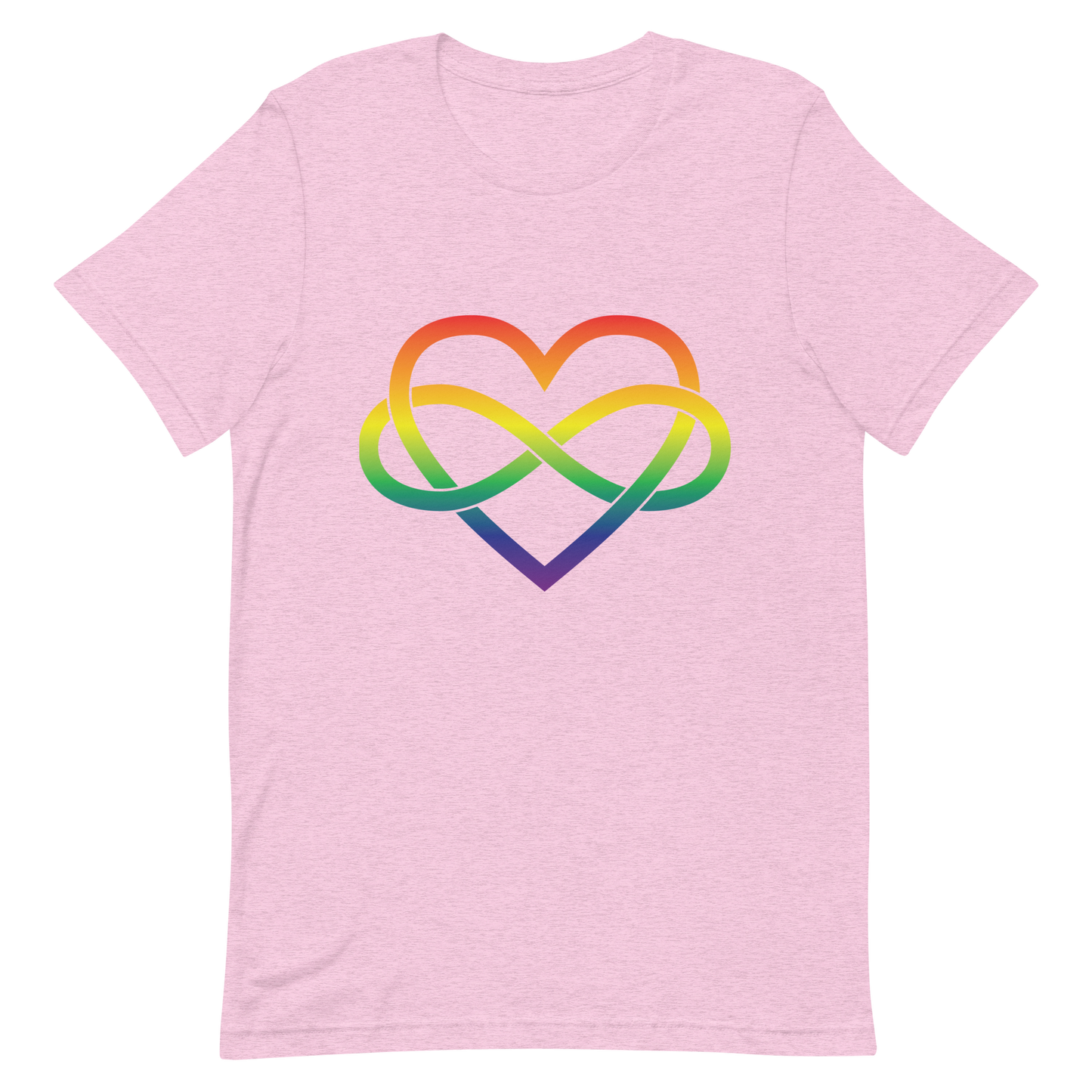 Polyamory Infinity Heart - Rainbow Unisex t-shirt