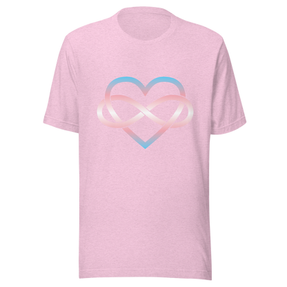 Polyamory Infinity Heart - Trans Unisex t-shirt