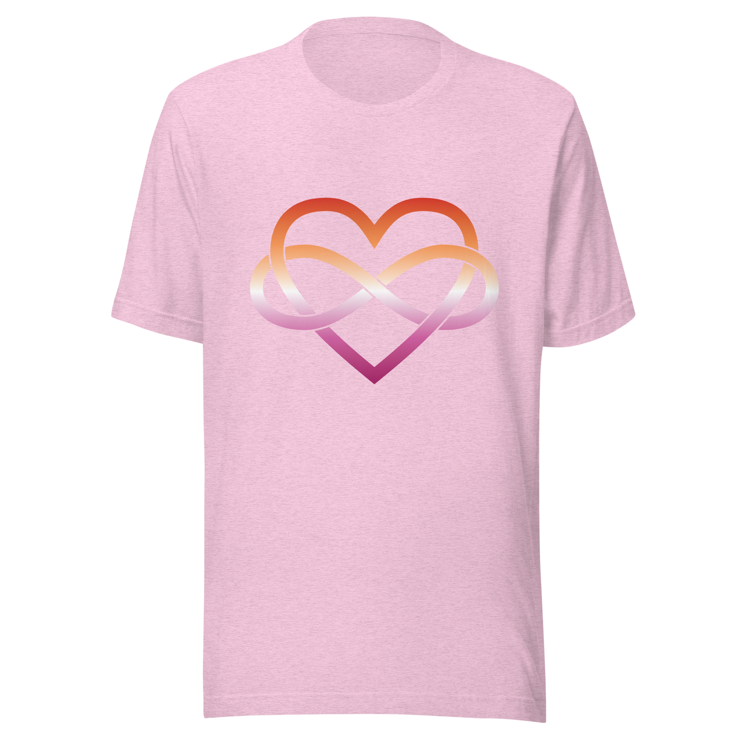 Polyamory Infinity Heart - Lesbian Unisex t-shirt