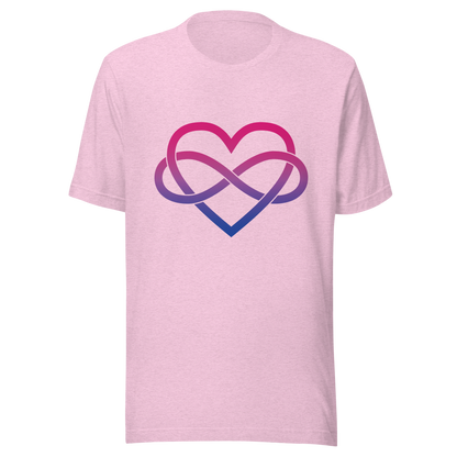 Polyamory Infinity Heart - Bisexual Unisex t-shirt