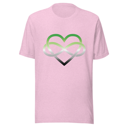 Polyamory Infinity Heart - Aromantic Unisex t-shirt