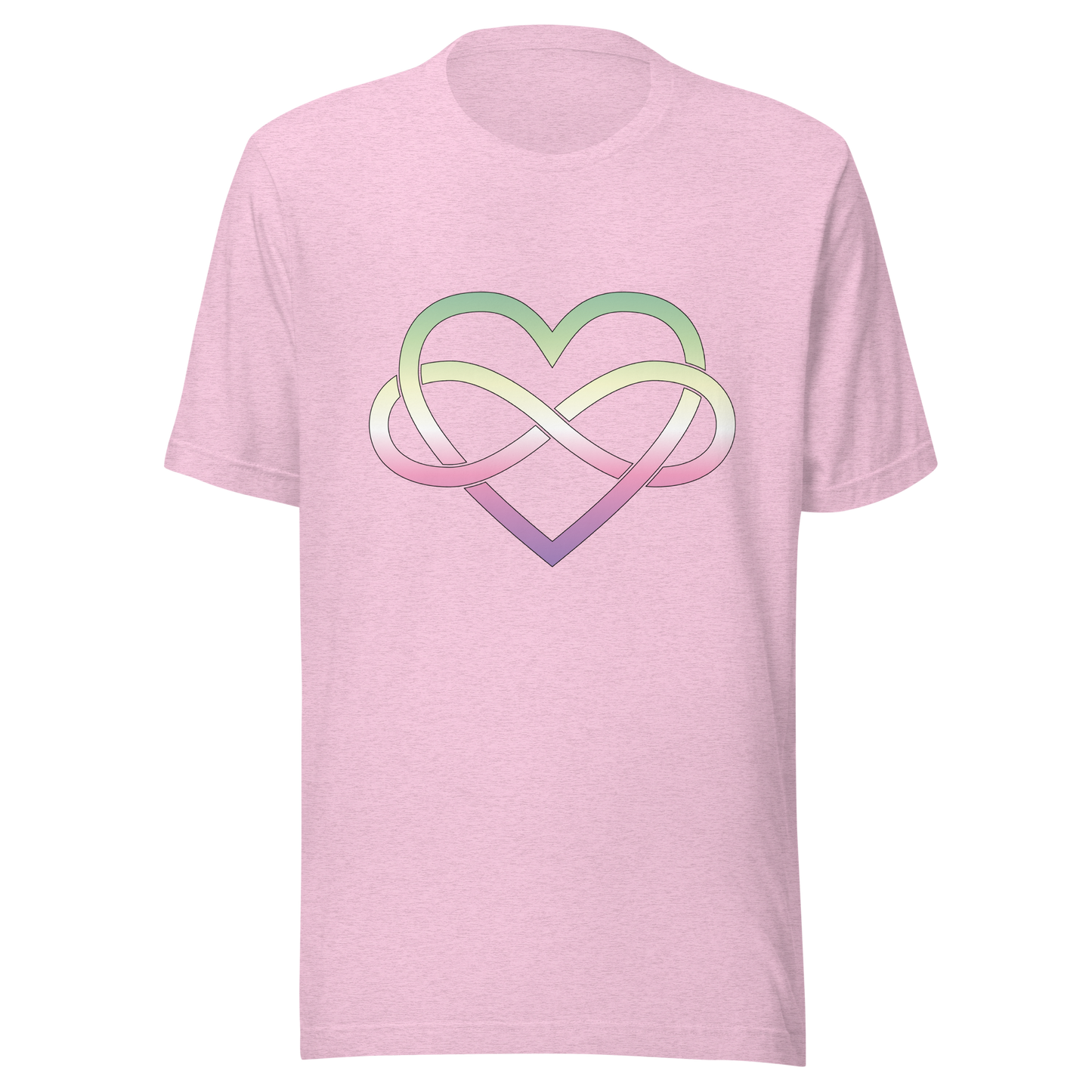 Polyamory Infinity Heart - Genderfae Unisex t-shirt