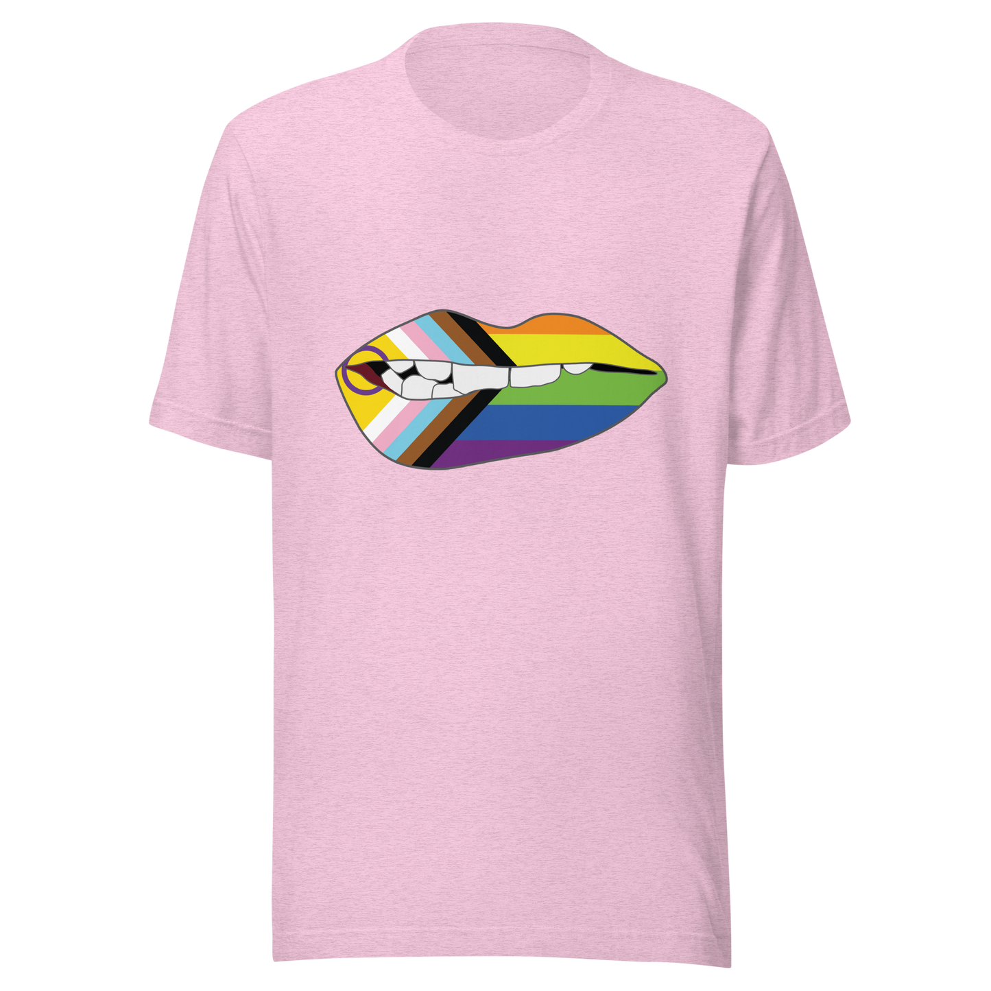 Biting Lips - Progress Pride Flag Unisex t-shirt