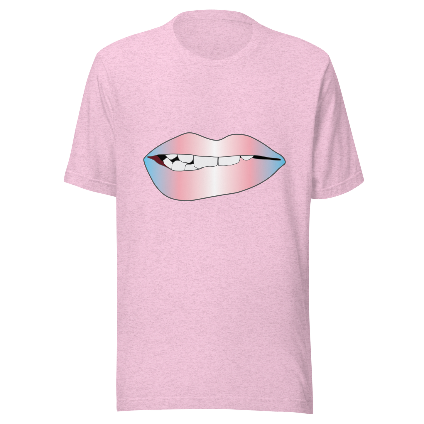 Biting Lips - Transgender Pride - Gradient Unisex t-shirt