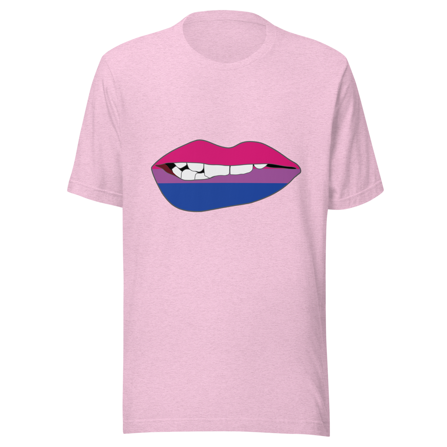 Biting Lips - Bisexual Flag Unisex t-shirt