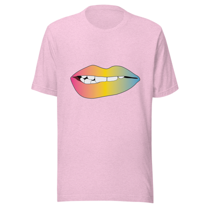 Biting Lips - Pansexual Pride - Gradient Unisex t-shirt