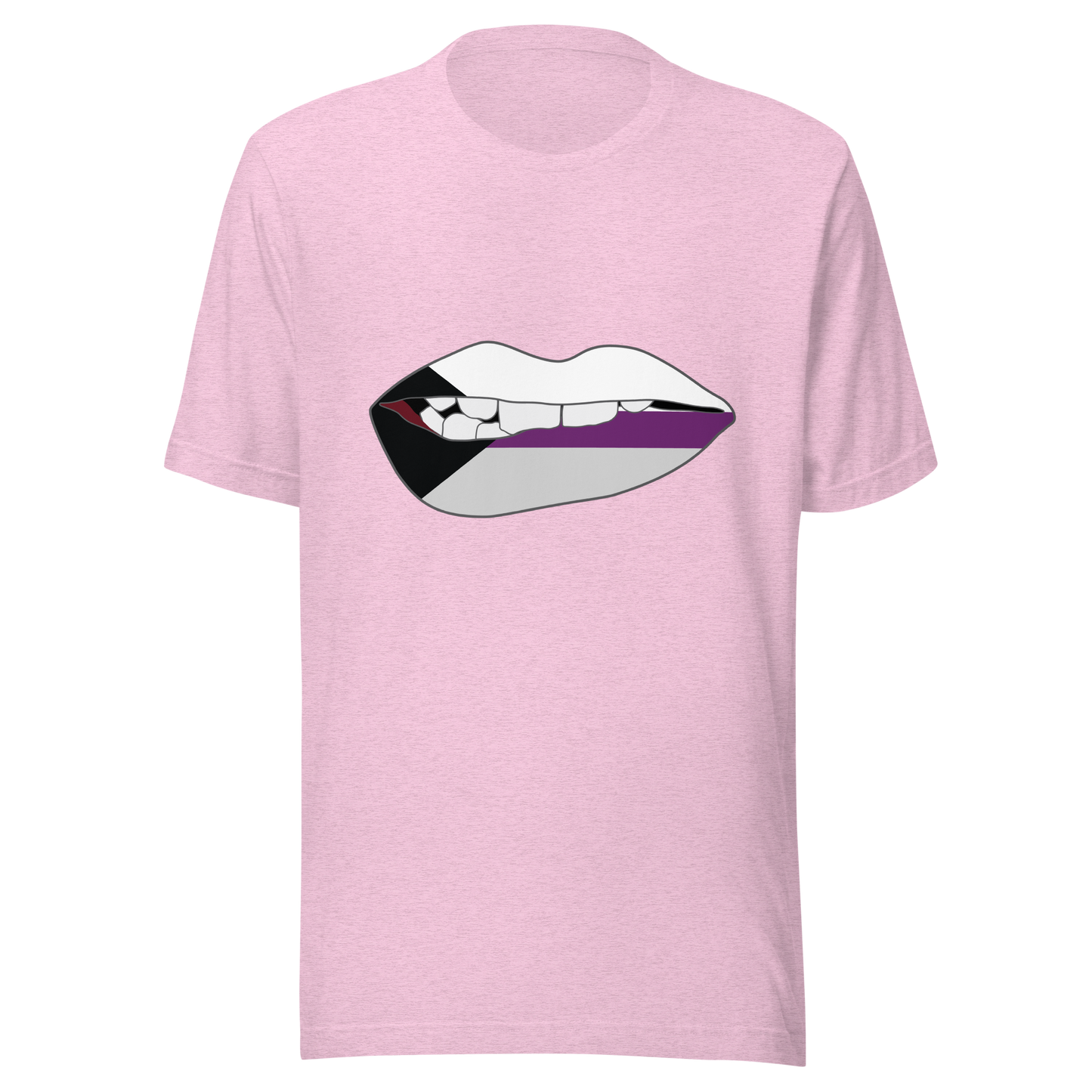 Biting Lips - Demisexual Flag Unisex t-shirt