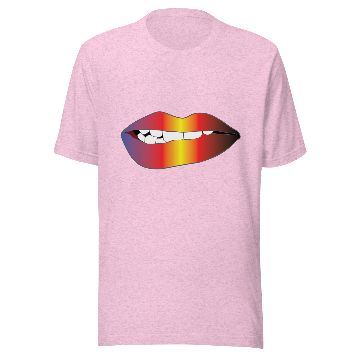 Biting Lips - Polyamory Pride - Gradient Unisex t-shirt