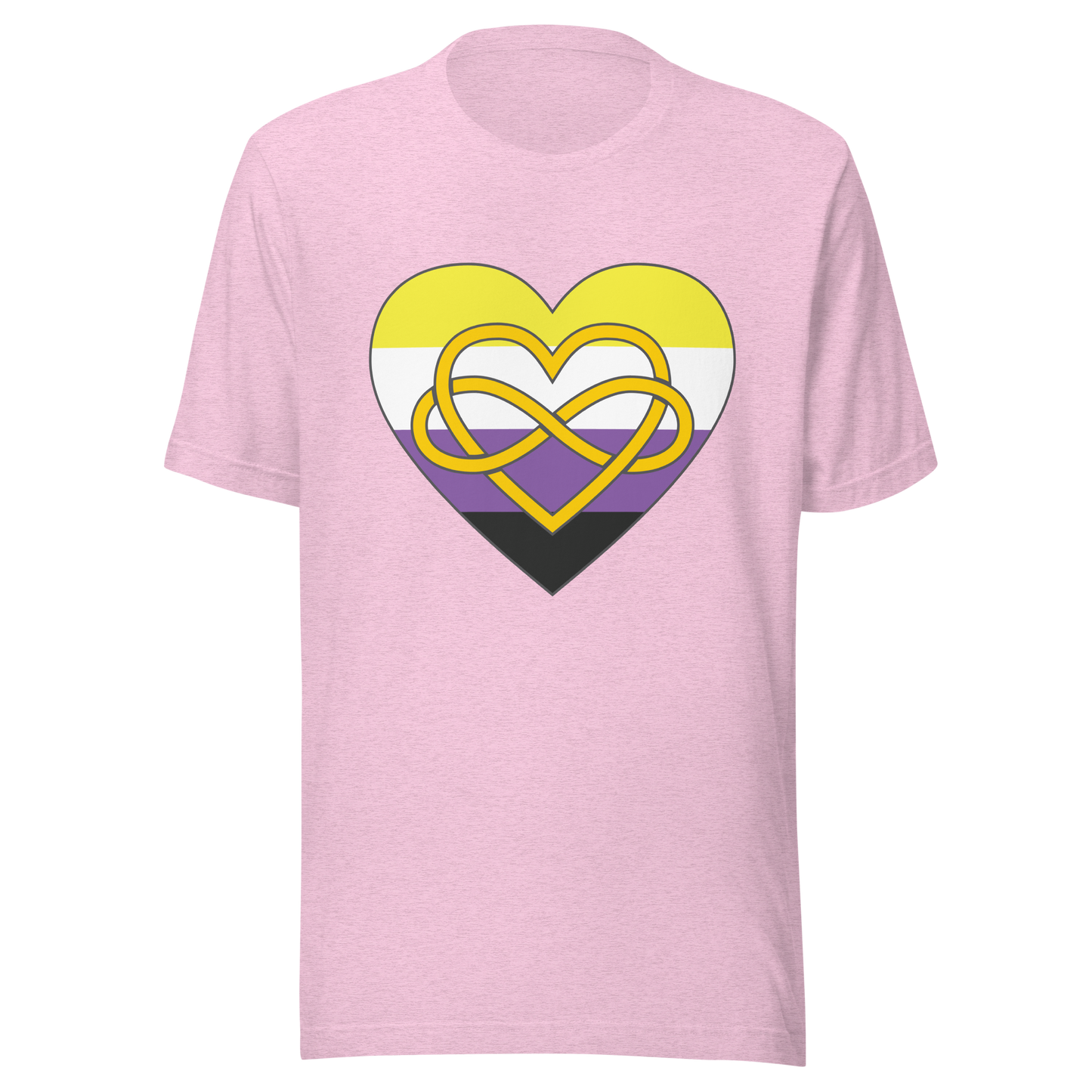 Polyamory Infinity Heart Non-binary Pride Unisex t-shirt