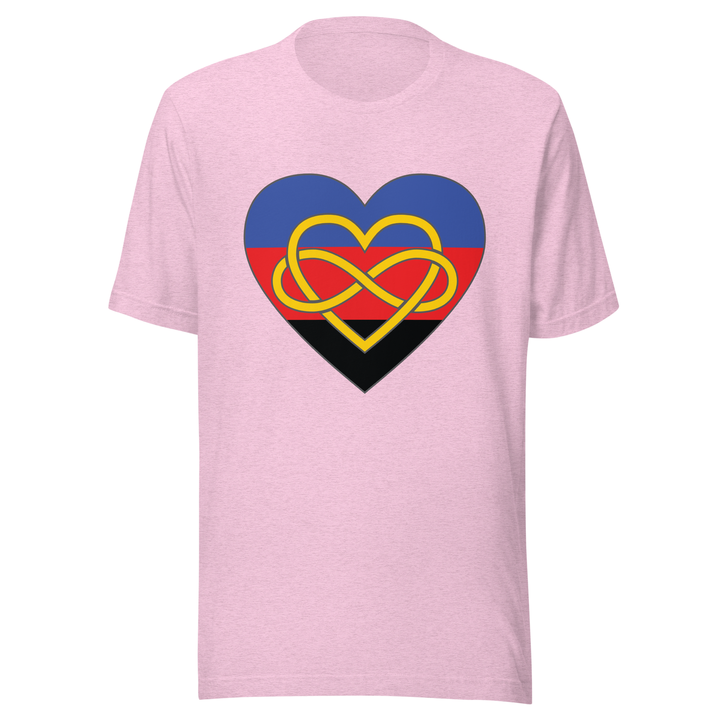 Polyamory Infinity Heart Pride Unisex t-shirt